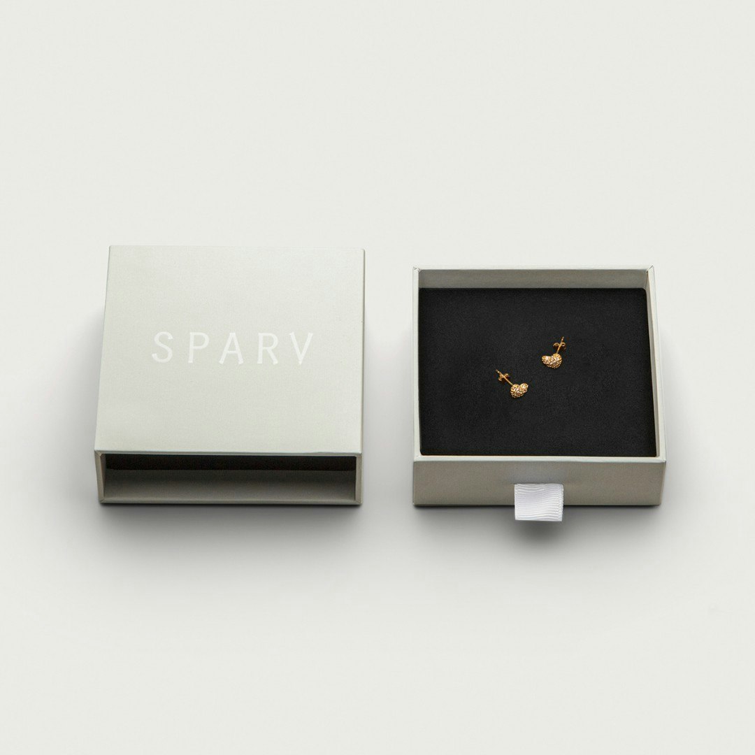 Custom Logo Earring Gift Drawer Box Cardboard Packaging Luxury Small  Marbled Design Jewelry