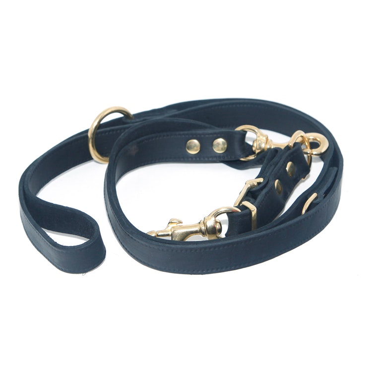 LA Leash Adjustable - Black Silver