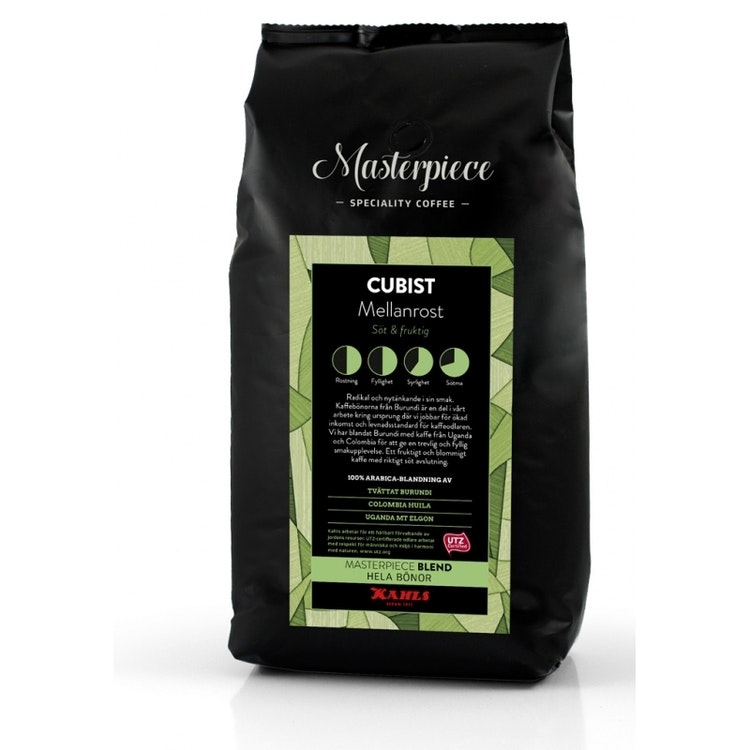 Kaffe Masterpiece Cubist, hela bönor 1kg