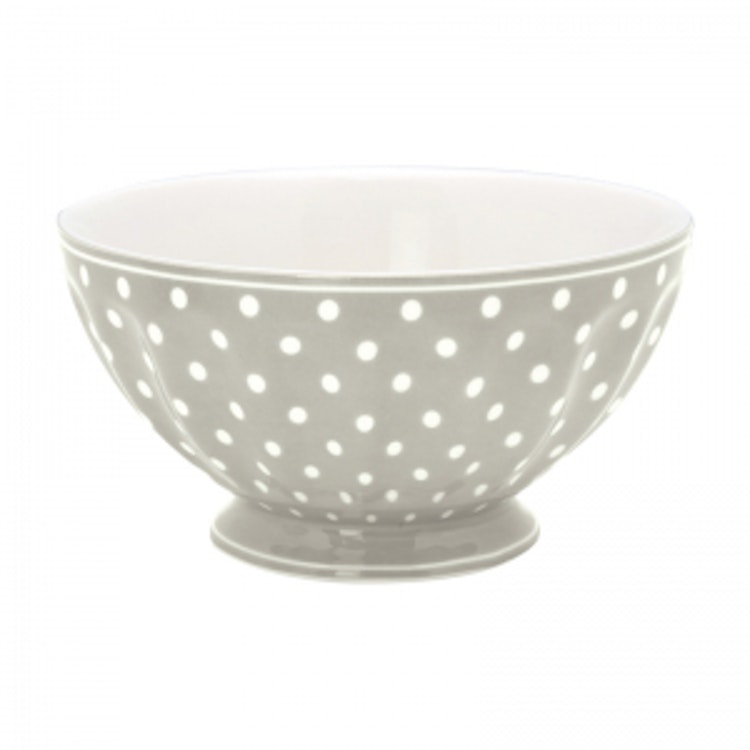 Greengate French Bowl Xlarge Spot Grey