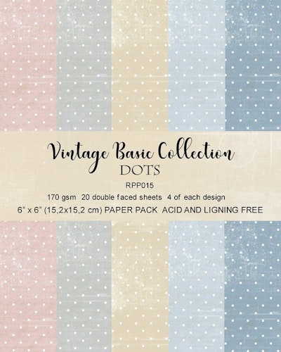 Reprint Vintage Basic Colletion Dots Paper pack