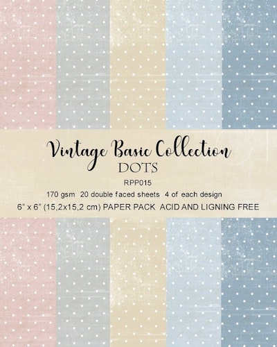 Reprint Vintage Basic Colletion Dots Paper pack