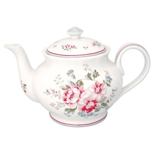 Greengate Teapot Elouise White