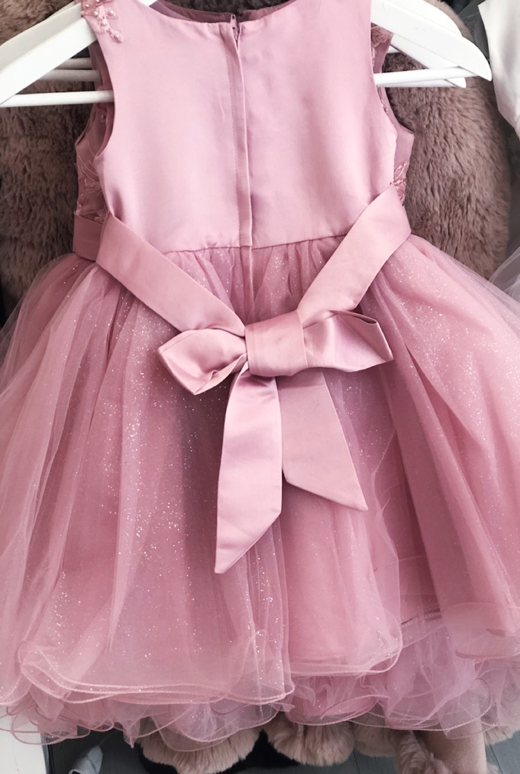 Barnklänning/näbbklänning rosa