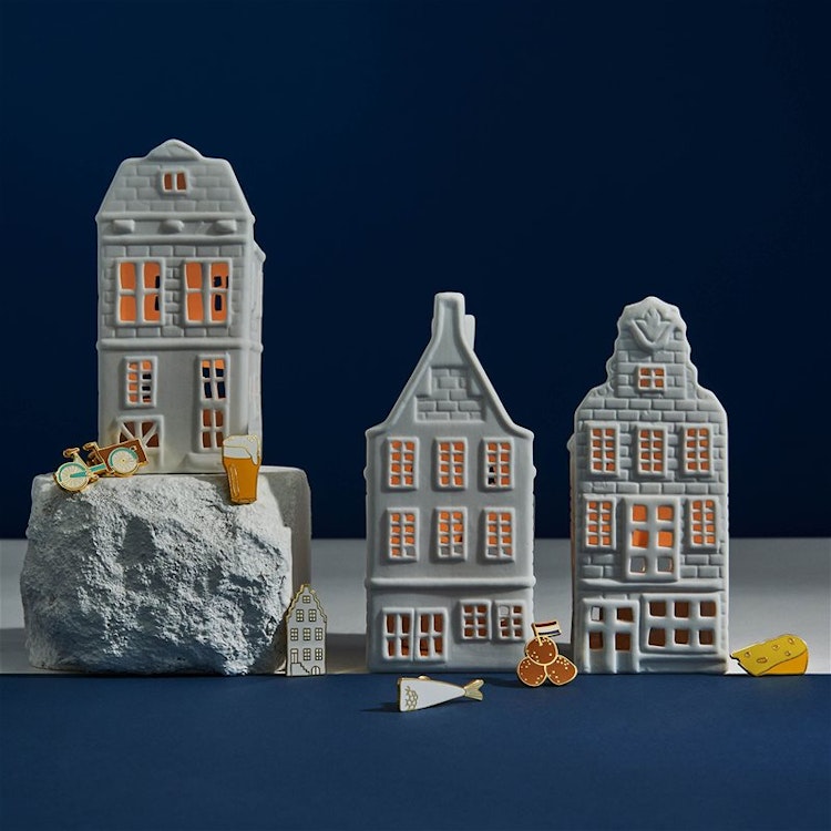 Ljuslykta Canal House Amsterdam tealight house 1 tulip