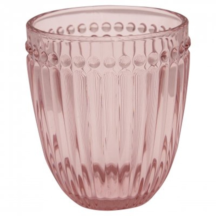 Greengate Water glass Alice pale pink