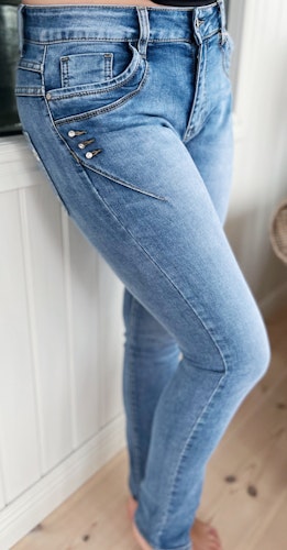 Place du jour/Chica London  jeans med strass