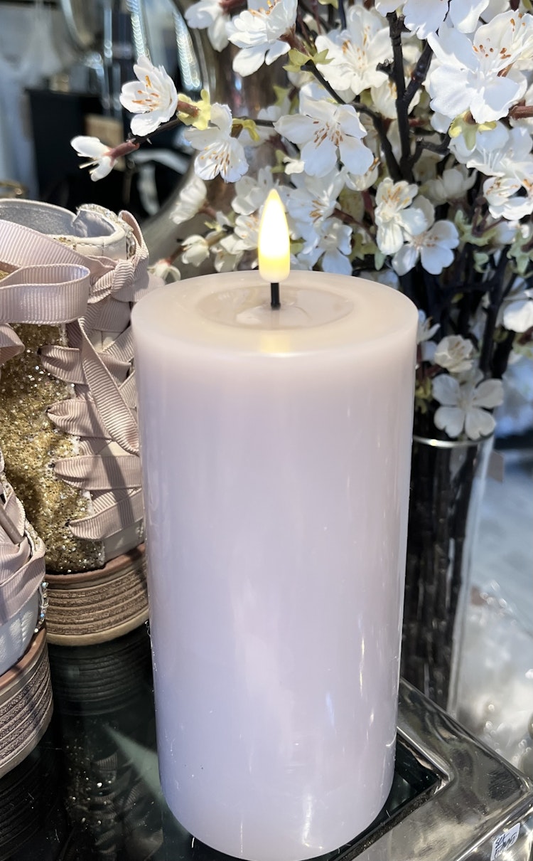 Batteriljus blockljus rose puder