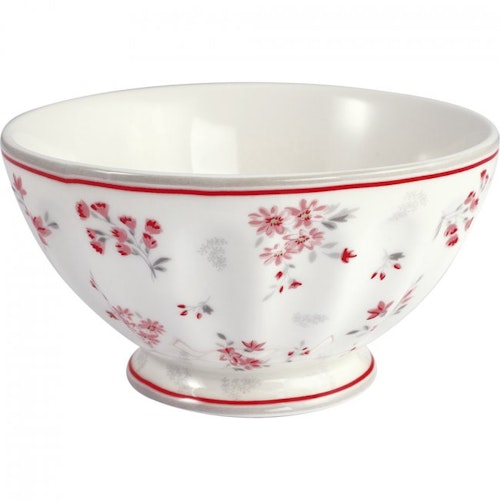 Greengate french bowl xlarge Emberly white