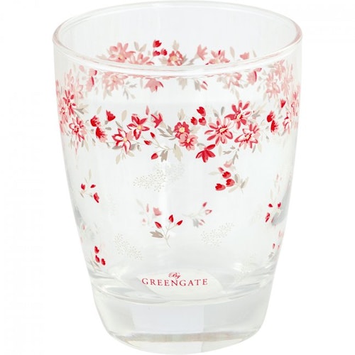 Greengate water glass Emberly white