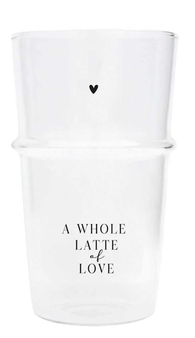 BC Collection latte glas A whole latte of love