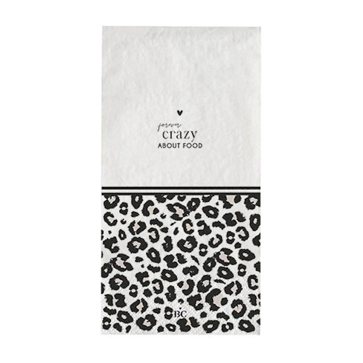BC Collection Napkin Leopard Crazy about food