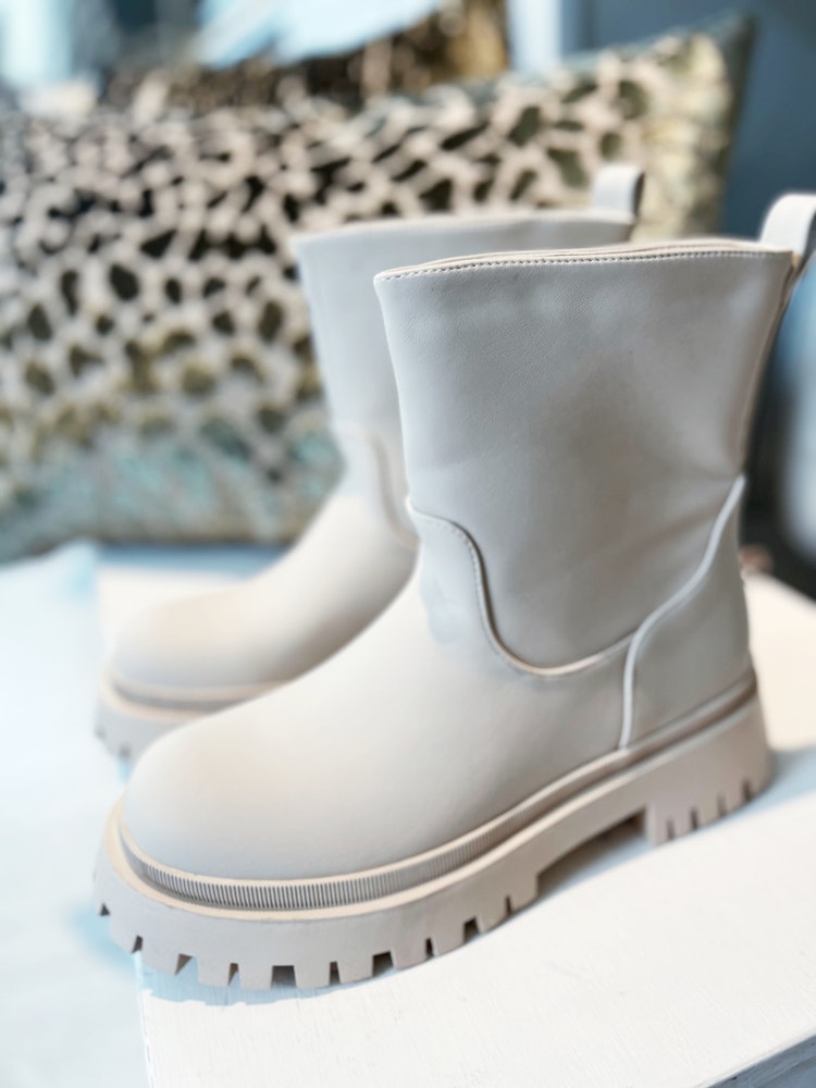 Gummiboots Beige