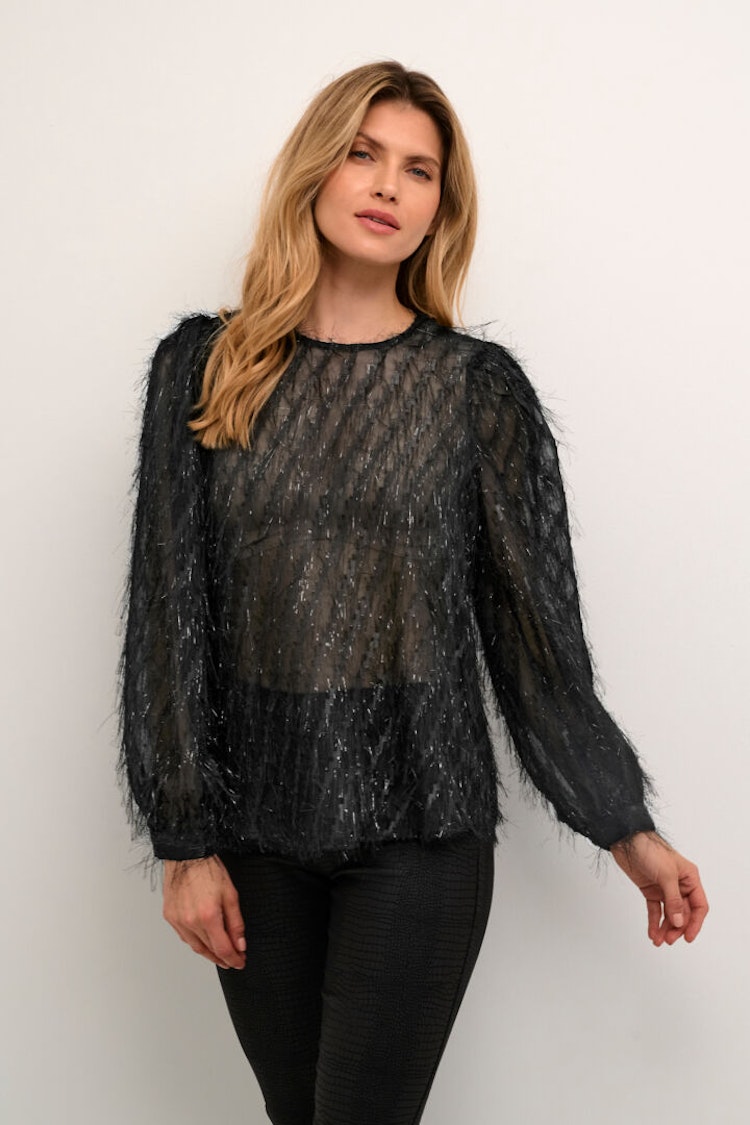 Culture Patty Blouse Black