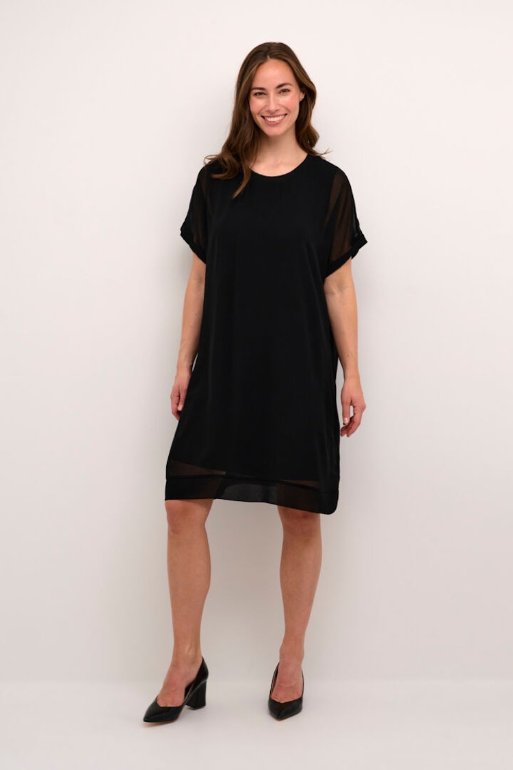 Culture Cheila Chiffon Dress Black