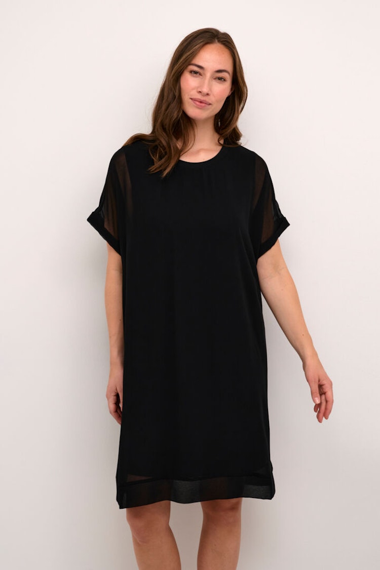 Culture Cheila Chiffon Dress Black