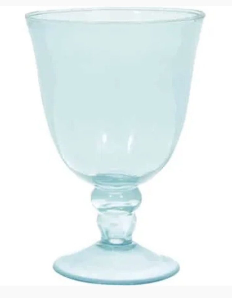 Greengate Wine glass pale blue medium