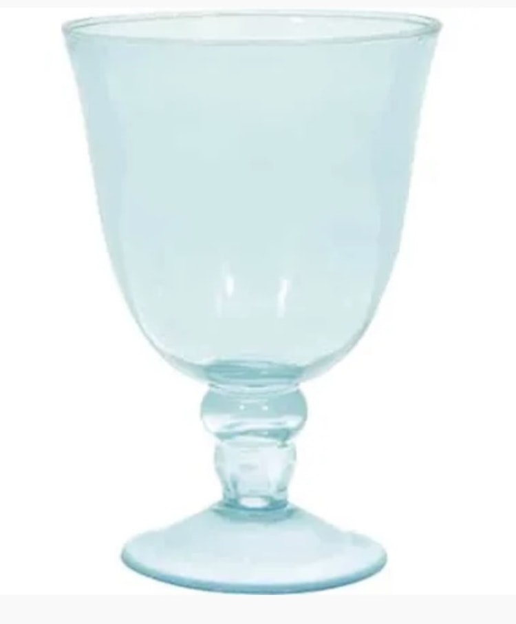 Greengate Wine glass pale blue large