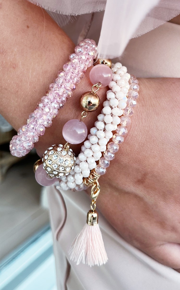 Armband Tofs ljusrosa