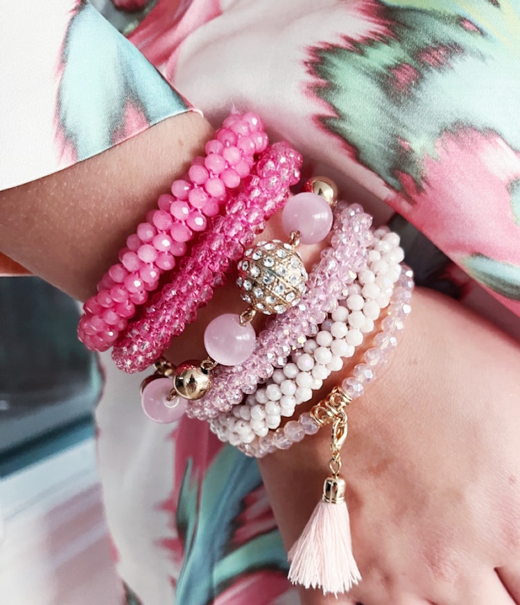 Armband Tofs ljusrosa