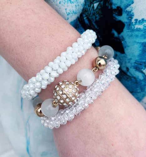 Armband Diana vit