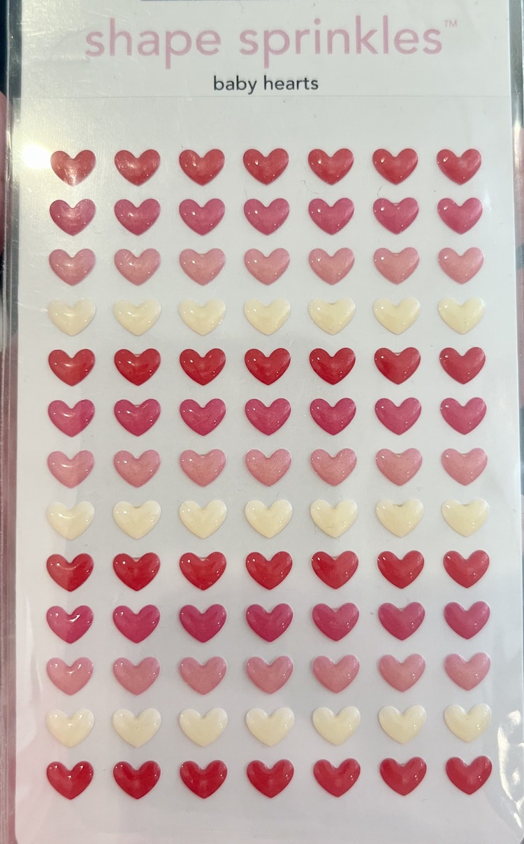 Hearts 3D-klistermärken