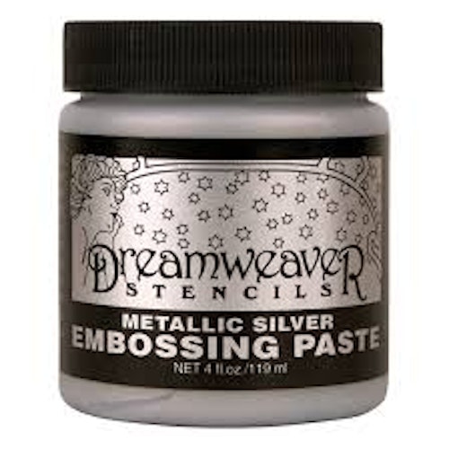 Dreamweaver embossing paste metallic silver