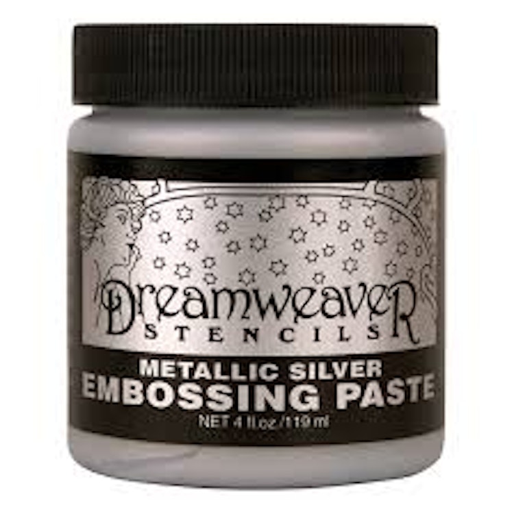 Dreamweaver embossing paste metallic silver