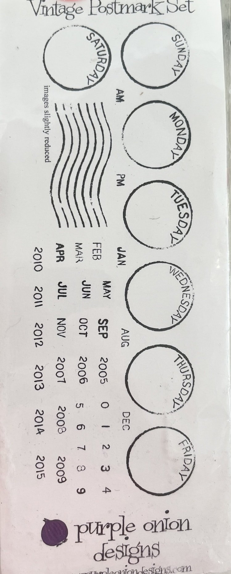 Vintage postmark set stämplar