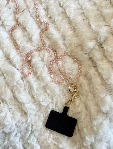 Mobilhalsband ljusrosa