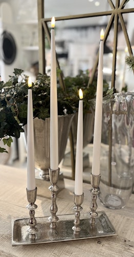 Ljusstake råaluminium silver