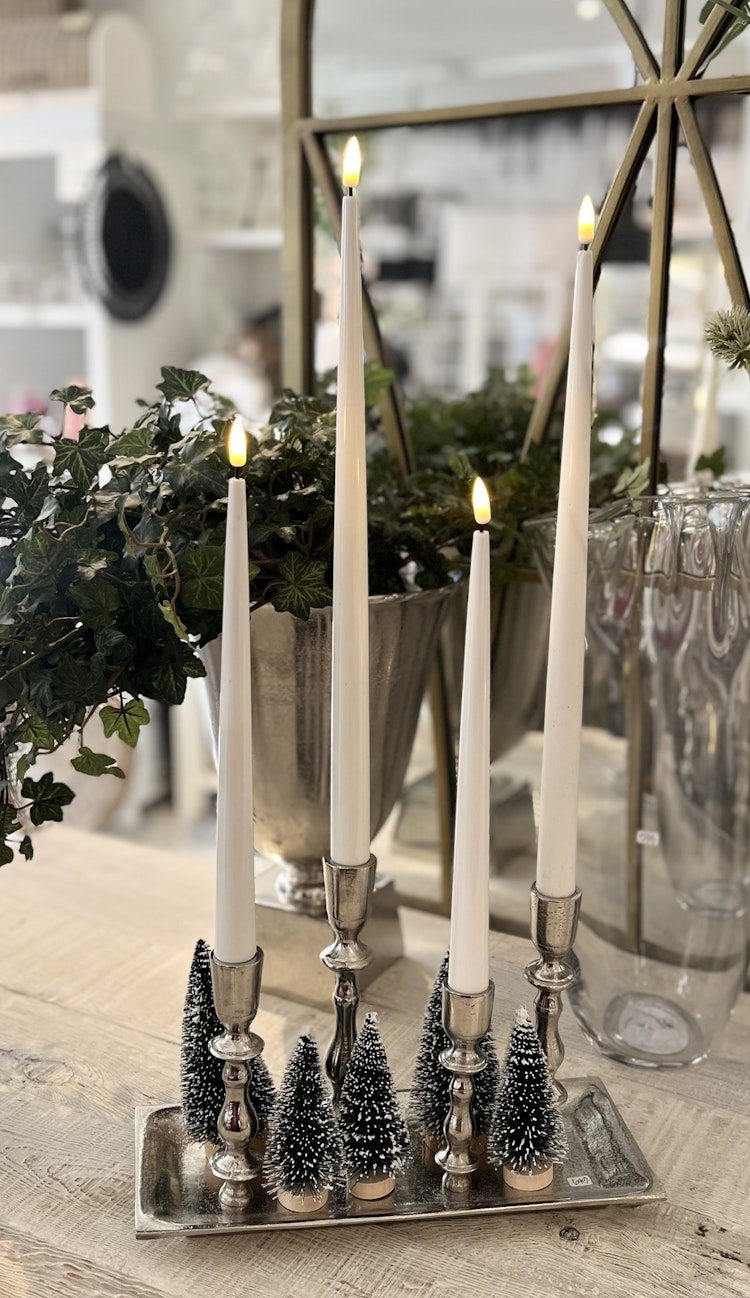 Ljusstake råaluminium silver