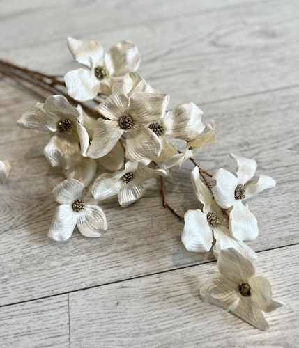 Gren vita blommor