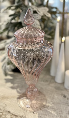 Godisskål bonbonniere rosa
