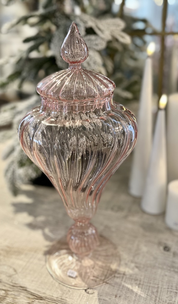Godisskål bonbonniere rosa
