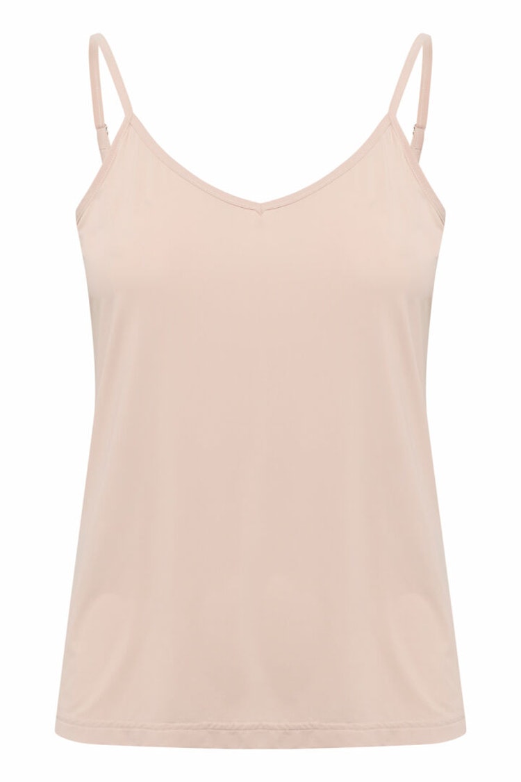 Cream Lissandra sliptop linne nude