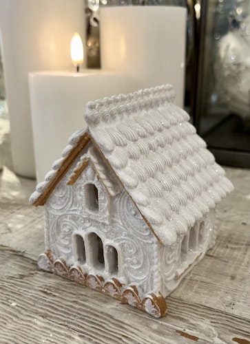 Pepparkakshus vitt mindre