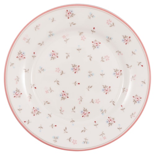 Greengate plate Junia white