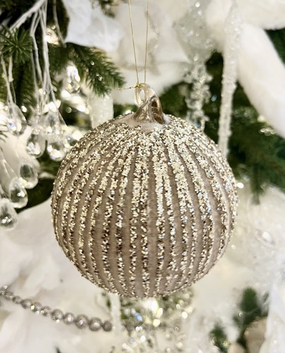 Julkula beigerosa glitter