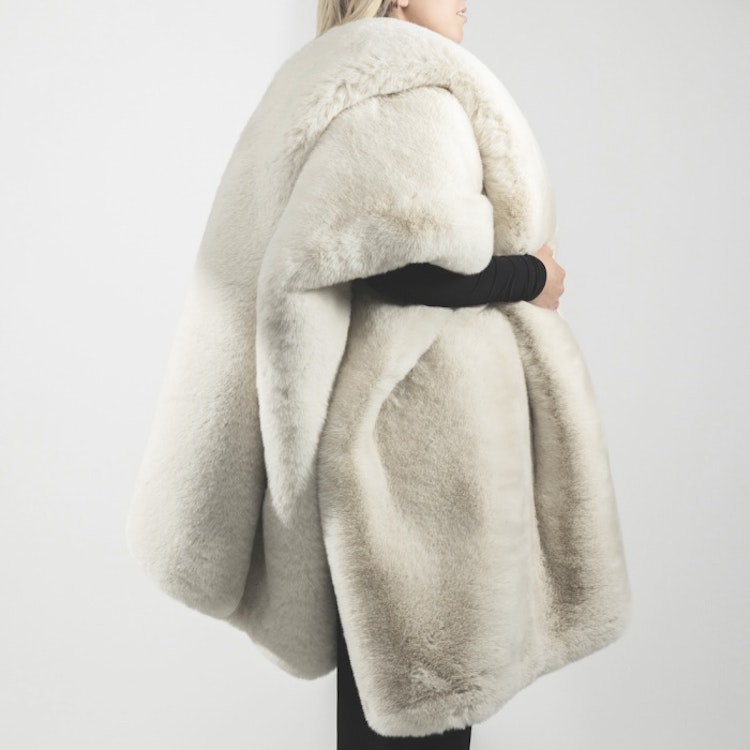 Riviera Maison Heather Faux Fur throw pläd
