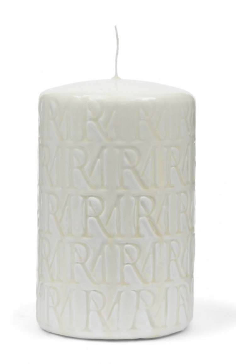 Riviera Maison RM Monogram candle offwhite