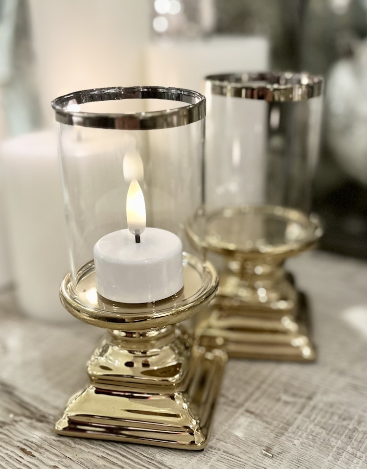 Ljuslykta Marie värmeljus guld
