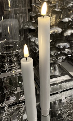 Batteriljus kronljus med smält stearin