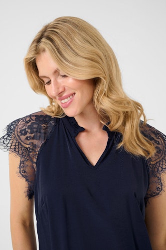 Cream Nola Lace Blouse Ocean Cavern