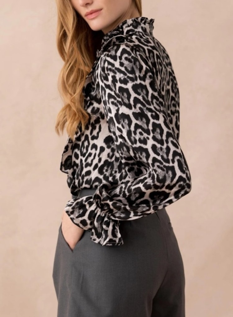 Blus Gina Leopard
