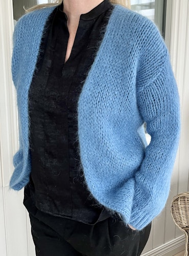 Cardigan jeansblå