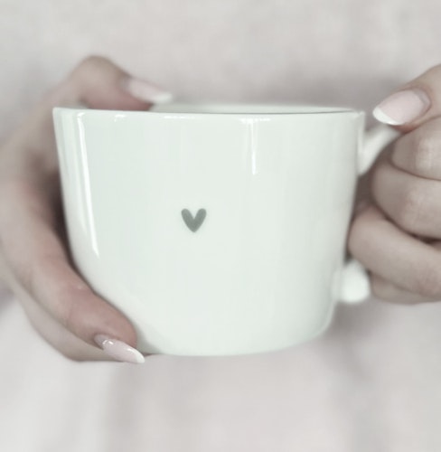 BC Collection Cup grey heart