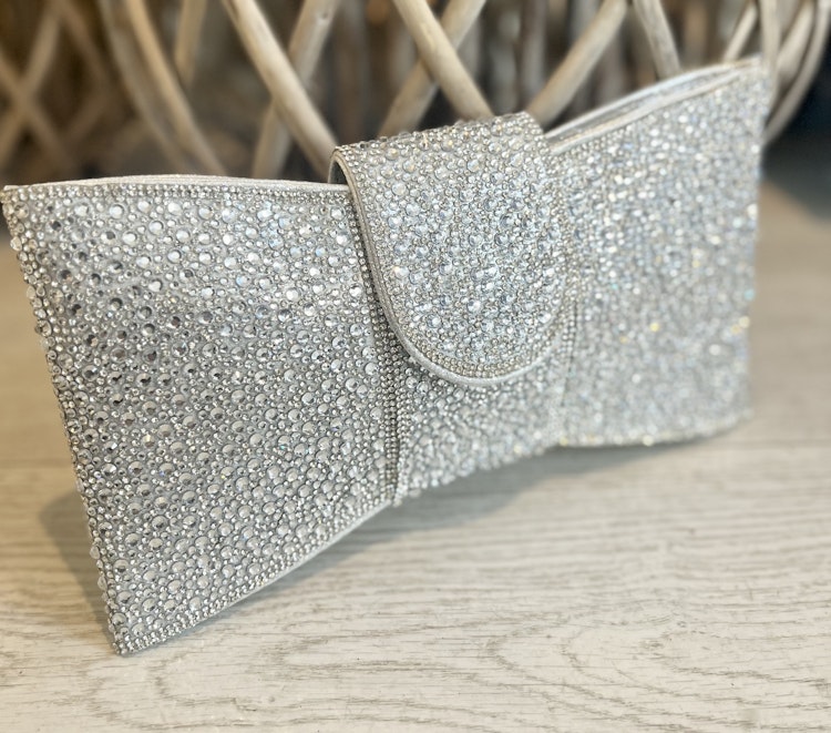 Väska Rosett silver