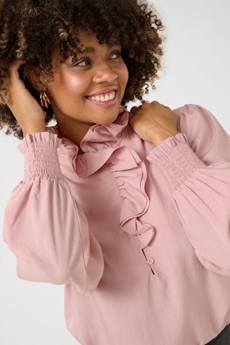 Culture Camusa flounce shirt pale mauve
