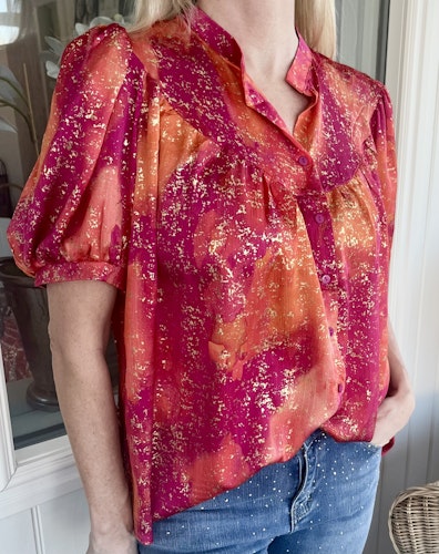 Topp Miley cerise/orange/guld